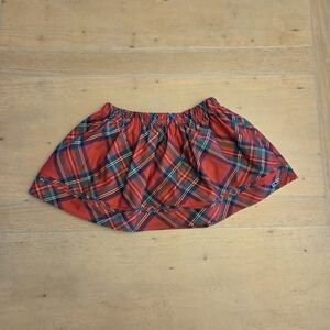 Vineyard Vines Kids Red Tartan Skirt